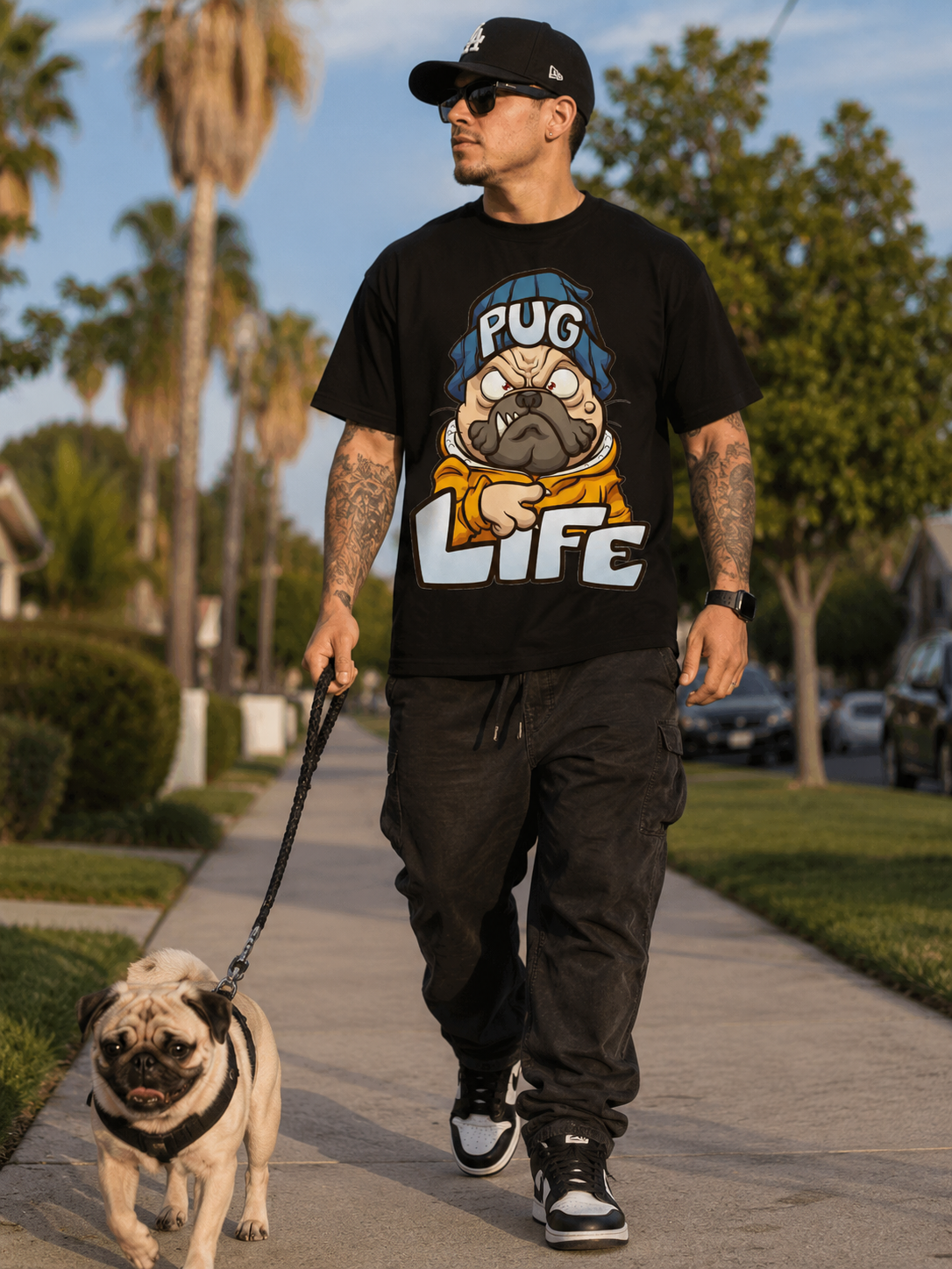 Pug Life Graphic T-Shirt