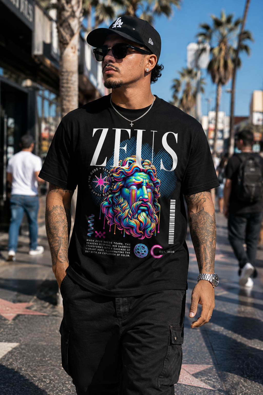 ZEUS Neon Graphic T-Shirt