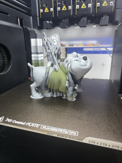 3d printed bull dog