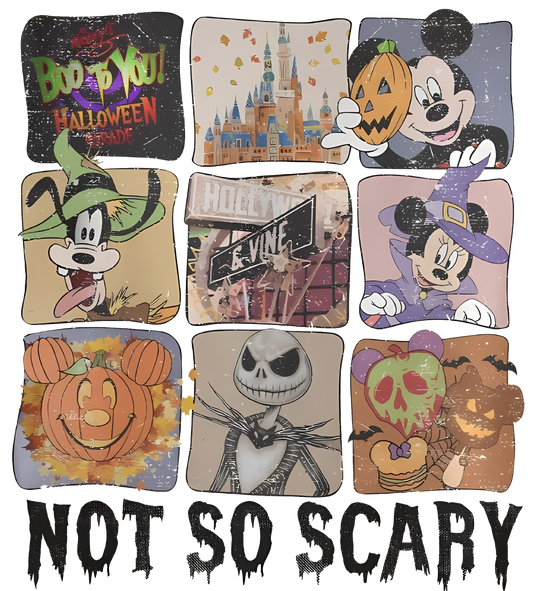 Not So Scary Halloween DTF Transfer – 10.8" x 12.3"