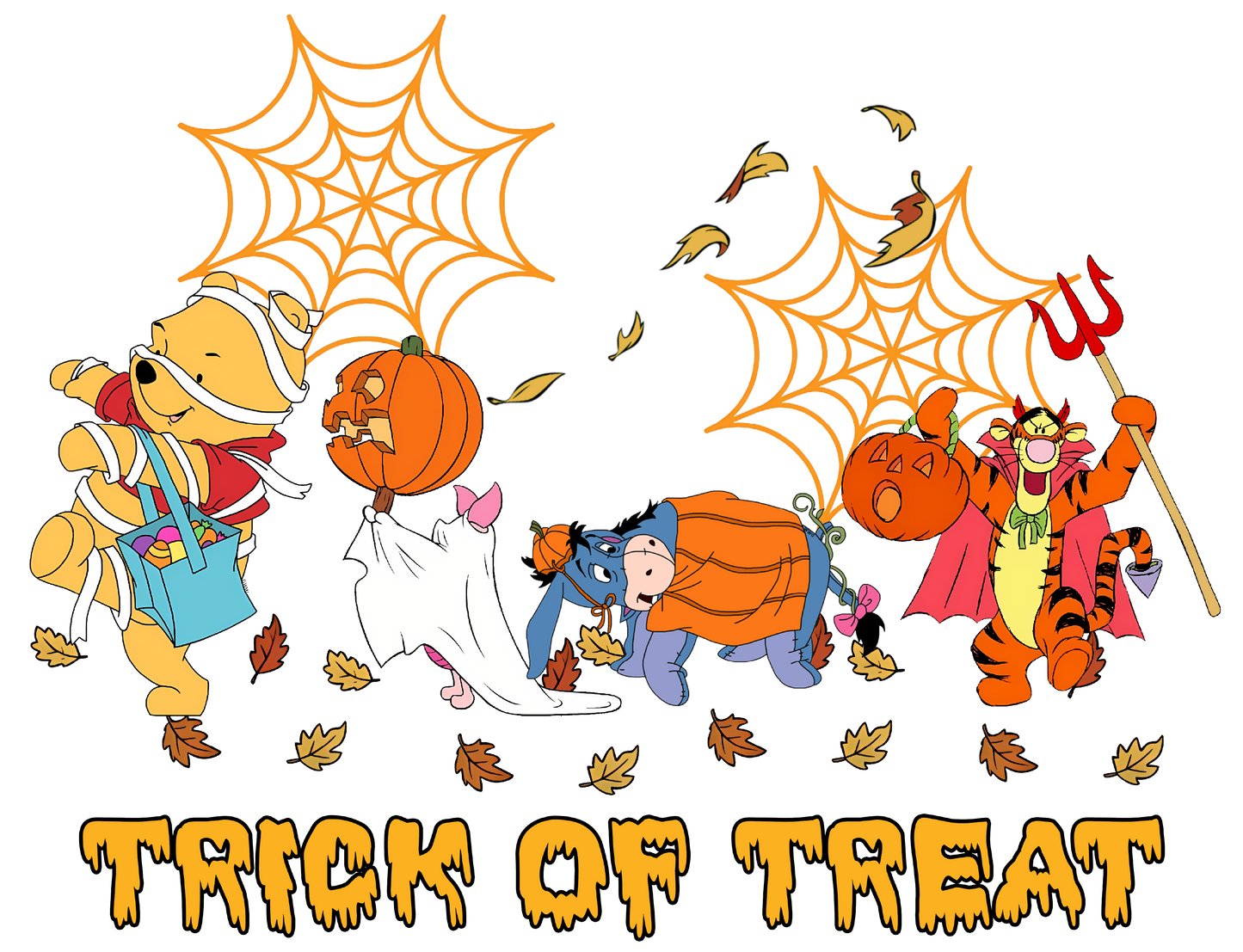 Trick or Treat Halloween DTF Transfer – 11" x 8.4"