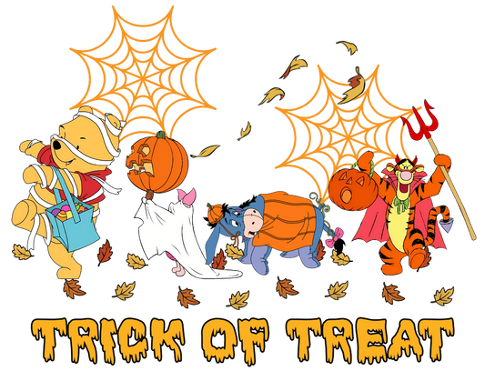 Trick or Treat Halloween DTF Transfer – 11" x 8.4"