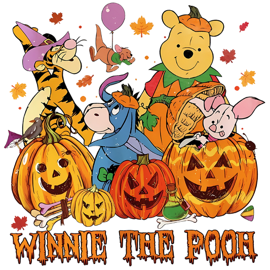 Winn the Poo Halloween DTF Transfer – 12" x 11.9"