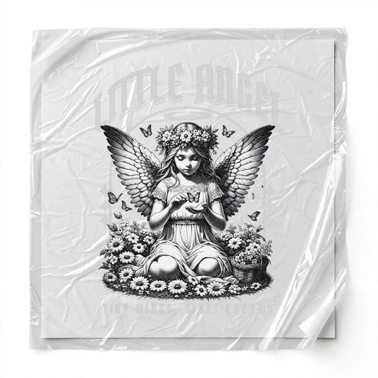 Little Angel – "Tiny Wings, Giant Dreams" DTF Transfer (12" x 14")